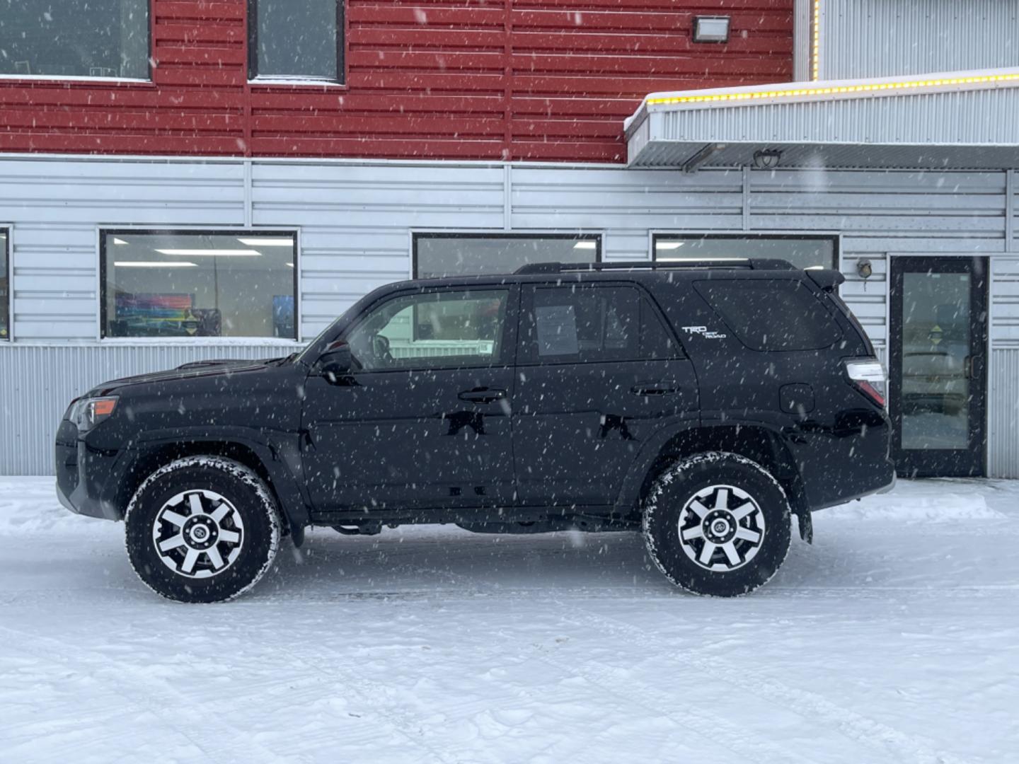 2023 Black /black Toyota 4Runner TRD Off Road (JTEPU5JR7P6) with an 4.0 6 Cylinder engine, 5 speed automatic transmission, located at 1960 Industrial Drive, Wasilla, 99654, (907) 274-2277, 61.573475, -149.400146 - Photo#0